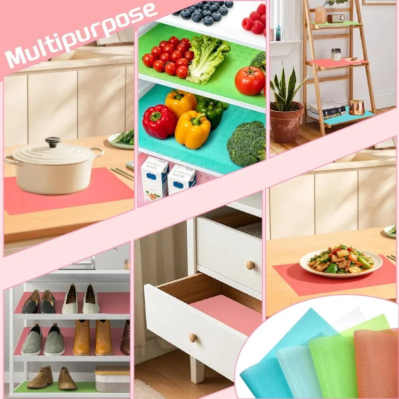Refrigerator Mat Waterproof Washable Mildew-proof Oil Cabinet Drawer Qme
