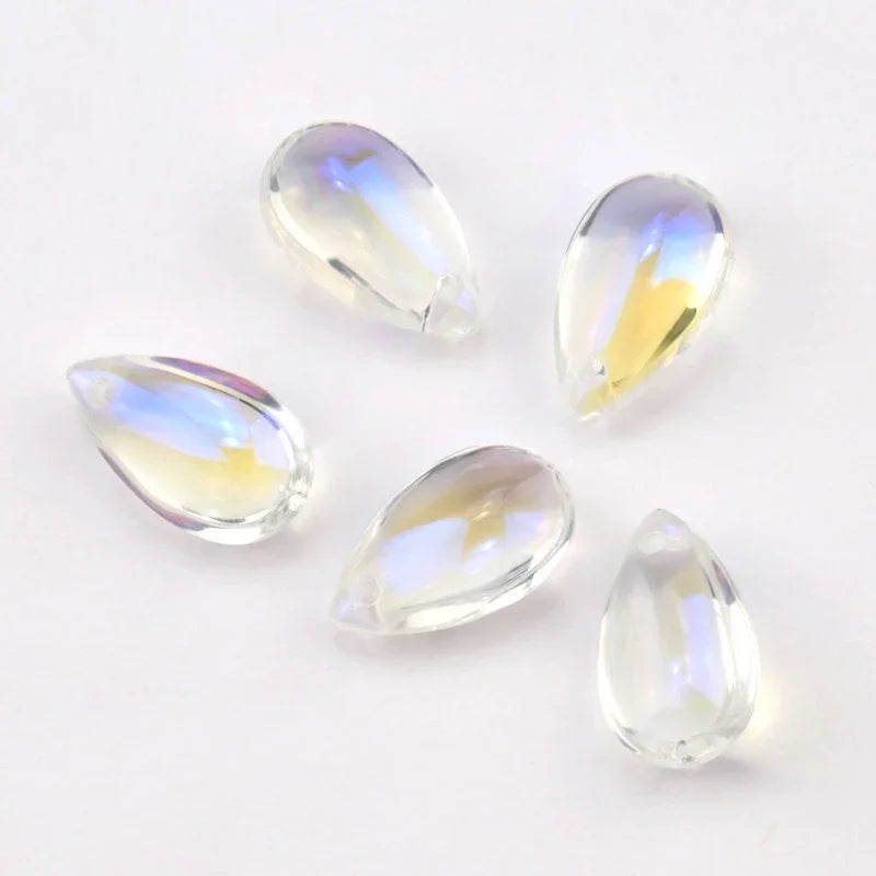 Super Shiny 8x14mm Drop Shape Crystal Beads Austria Glass Drop Beads Spacer Beads for Jewelry DIY Jewelry Accessories 28pcs/lot Qme
