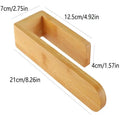 No Drill Shelf Home Kitchen Toilet Storage Bamboo Wooden Towel Rack Qme Default Title