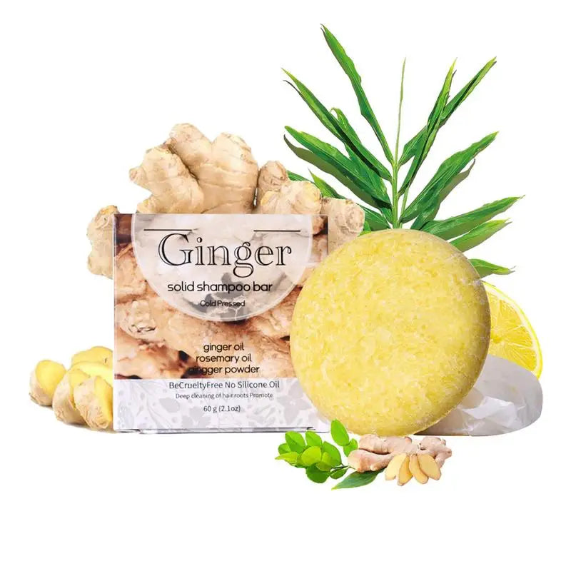 Ginger Shampoo Soap Anti-hair Loss Natural Organic Plant Extra Qme