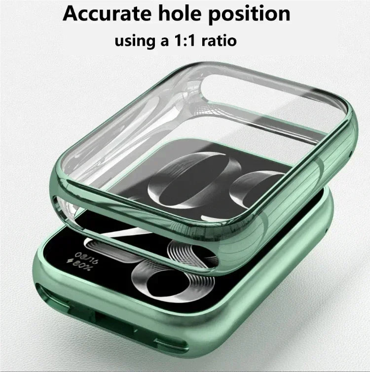 Plating TPU Case for Xiaomi Band 8 Pro 7 Pro Smart Band Full Cover Tempered Glass Screen Protector for Xiaomi Band 8 Pro Case Qme