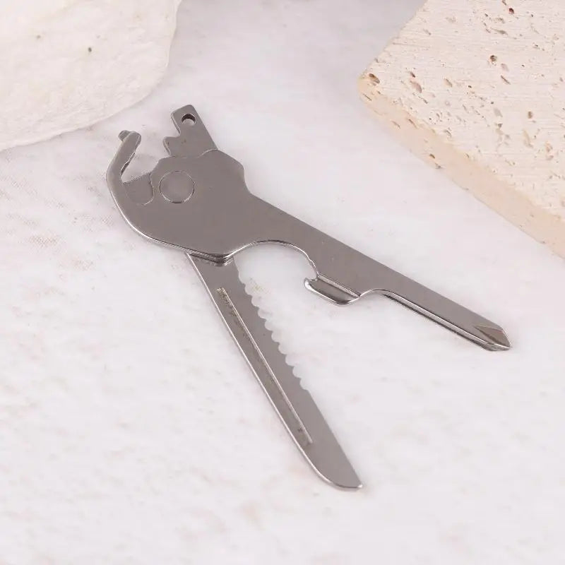 8-in-1 Multi-tool Keychain Camping Survival Folding Screwdriver Qme