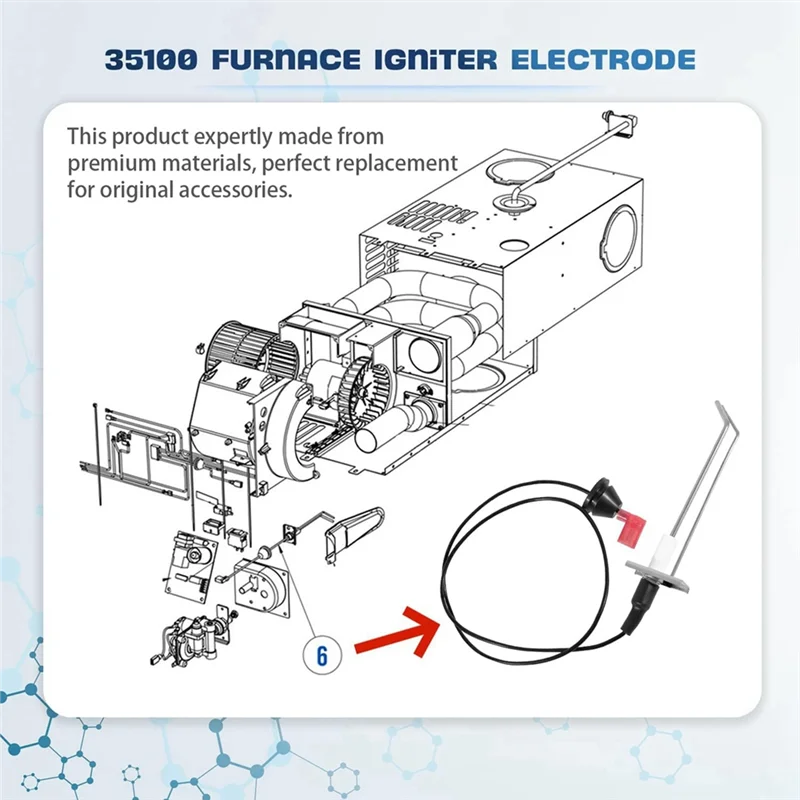 A02F-35100 Furnace Electrode Kit-For Hydro Flame RV Furnace Electrode - For Atwood AFS,AFM,AFL,DFS,DFM, DFL Qme