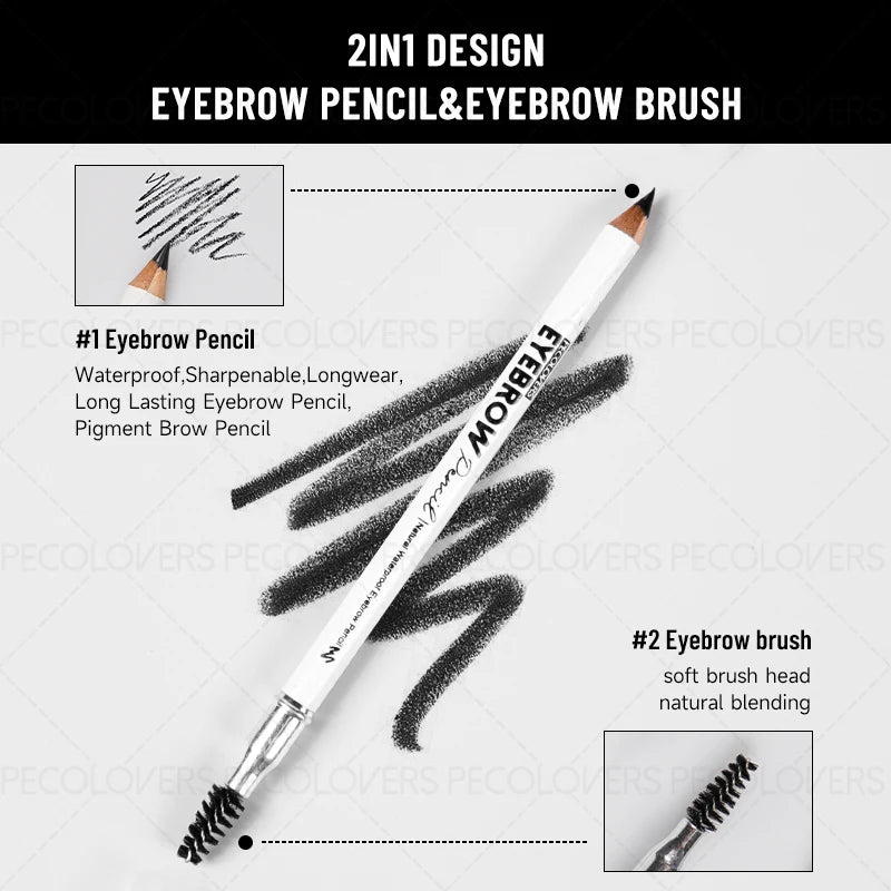 Multi-color Eyebrow Pencil Fill Gaps Waterproof Sweatproof Qme