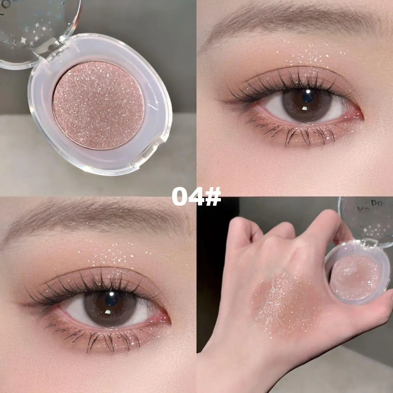 3D Color-glowing High-gloss Hightliter Powder Glitter Pearlescent Qme K23-04