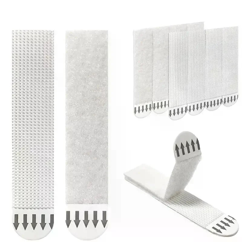 4/12pcs Tape Double Sided Strips Adhesive Hanging Mounting Picture Wall Stickers Sticky Removable Duty Heavy Pads Sticker Poster Qme