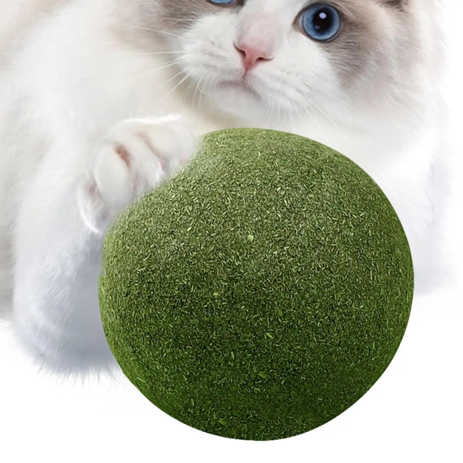 1pcLarge Catnip Balls 10cm Cat Mint Ball Catnip Toys Healthy Lickable Natural Catnip Ball Super Large Self-Relieving Cat Treats Qme