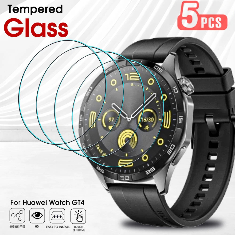 2.5D Screen Protector for Huawei Watch GT4 41mm / 46mm Tempered Glass Protection for Huawei Watch GT 4 Anti-Scratch Glass Film Qme