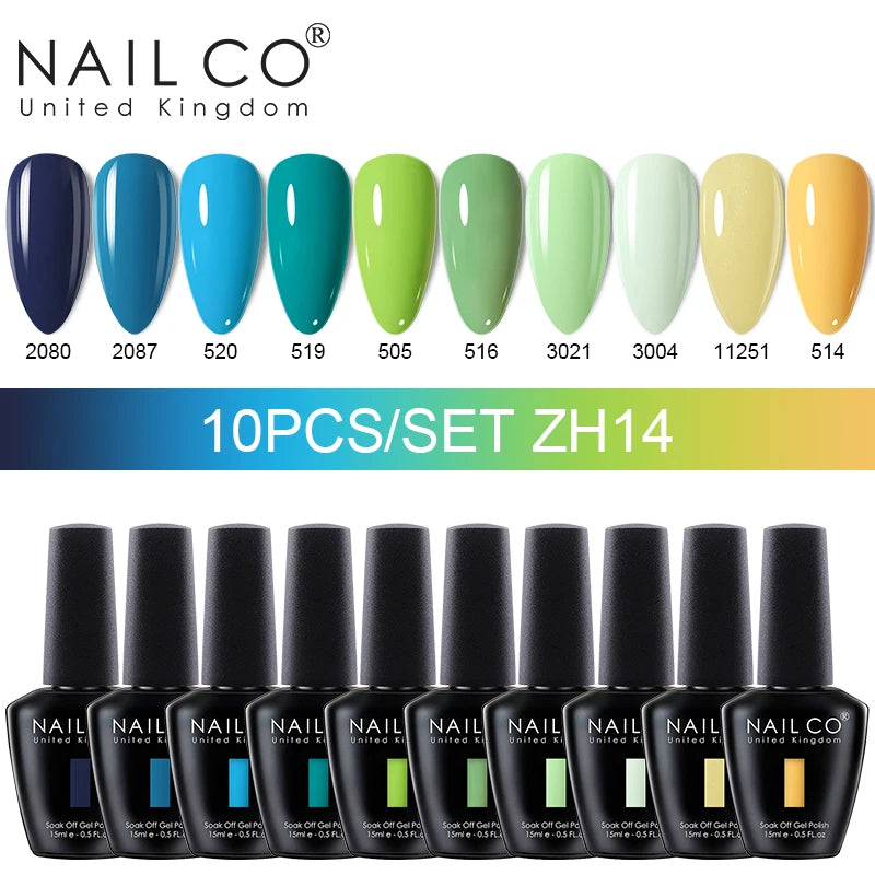 NAILCO Jelly Macarone Gel Polish Nail Art All Manicure Semi-permanent