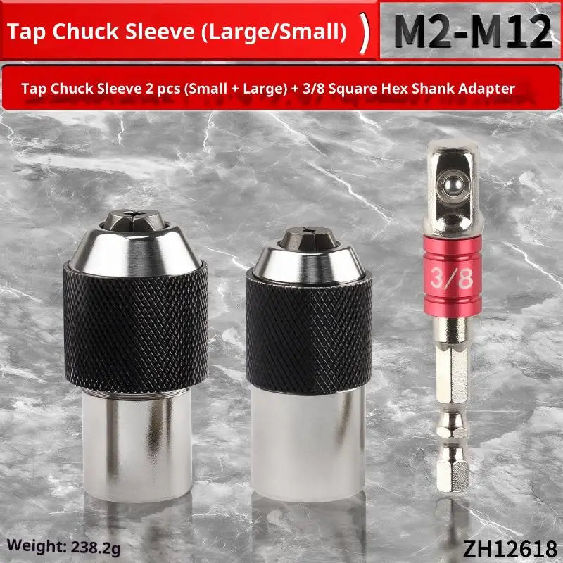 Electric Drills 3 Square Drive Interface Tap Socket M2-M6 M8-M12 Qme A6