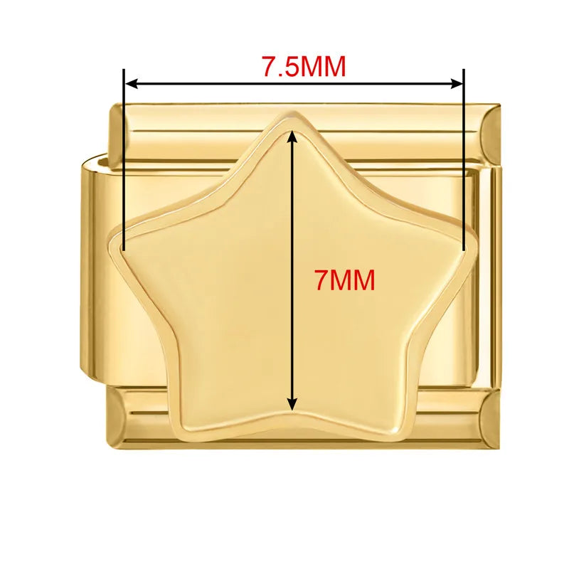 2026 New Stainless Stee Bracelet Italian Charms DIY personalized photo picture frame creation titanium splicing module bracelets Qme Style 23