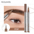 2-in-1 Soft Tip Eyebrow Pencil Eyeliner Balck Brown Waterproof Qme 05