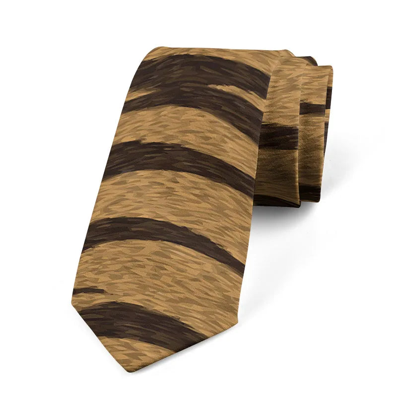 Leopard Snake Sexy Novelty Printed Tie Fashion Casual Creative Men's Qme style2