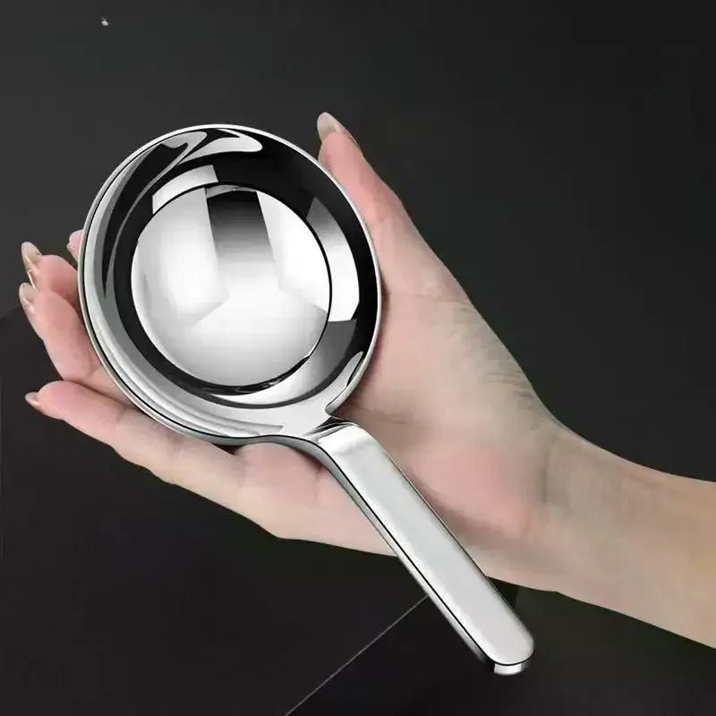 201 Stainless Steel Deepen Tablespoons Soup Ladle Short Handle Large Qme
