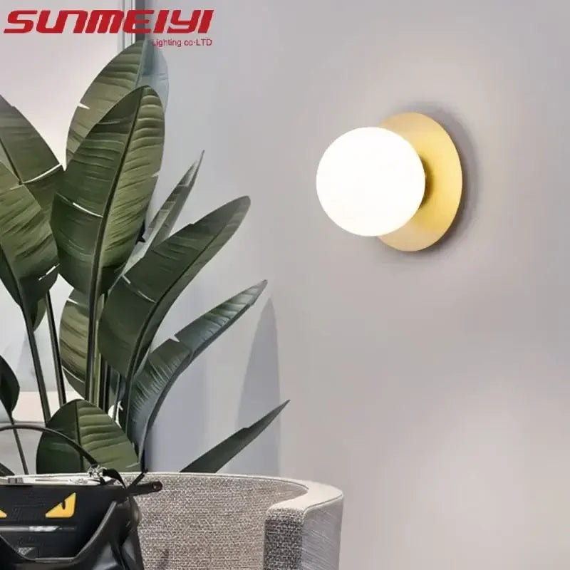 Modern Minimalist and Luxurious Bedroom Bedside Wall Lamp Nordic Minimalist Living Room Background Wall Lamp Staircase Corridor Qme