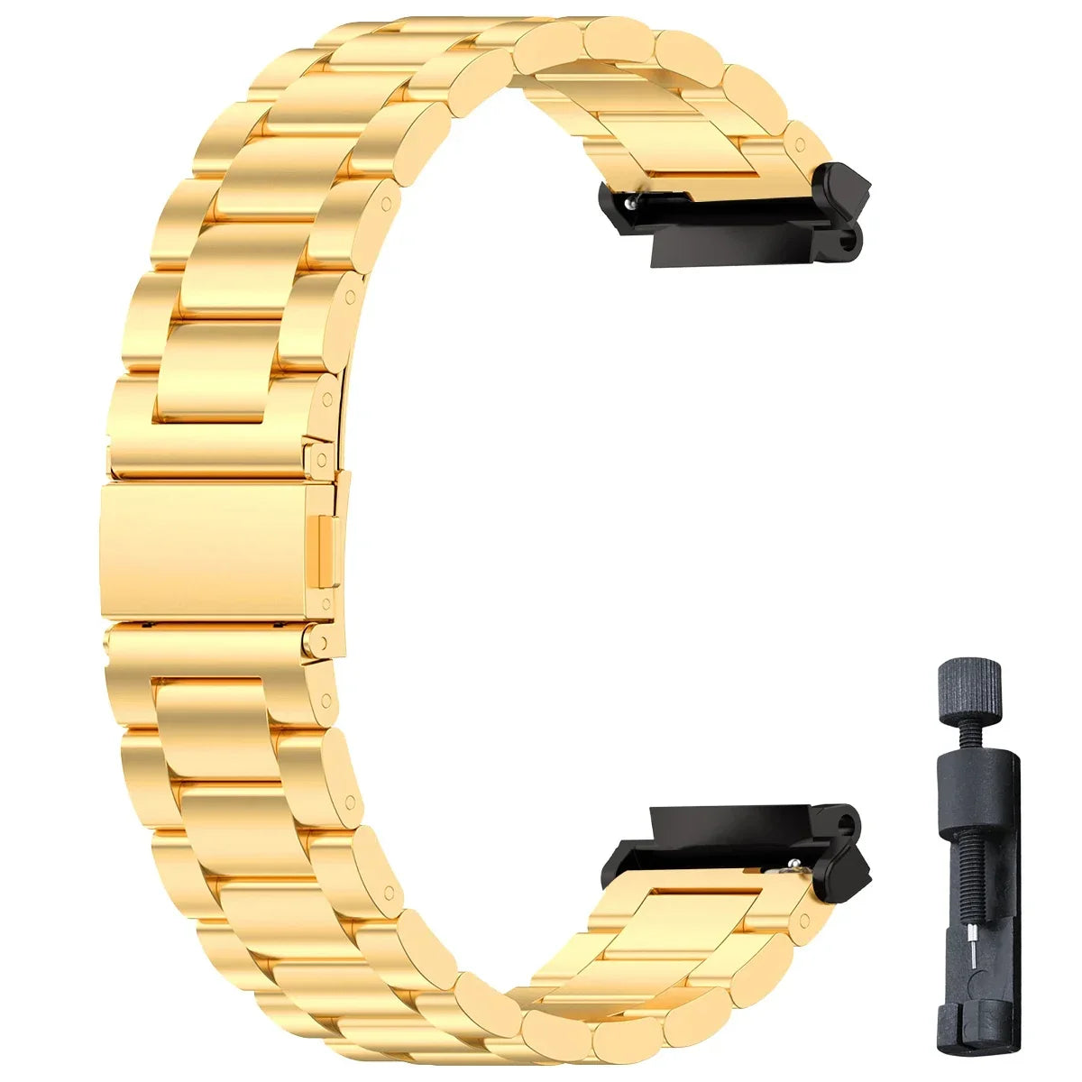 Stainless Steel Band for Amazfit T-rex 2 3 Ultra Watch Strap Metal for Amazfit Trex Pro T Rex Tyrannosaurus Smartwatch Bracelet Qme Gold T-Rex 3