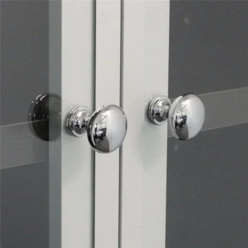 1/2Pcs Chrome Metal Door Knobs Drawer Wardrobe Kitchen Cupboard Handles Silver Furniture Accessories Door Handles Interior Doors Qme