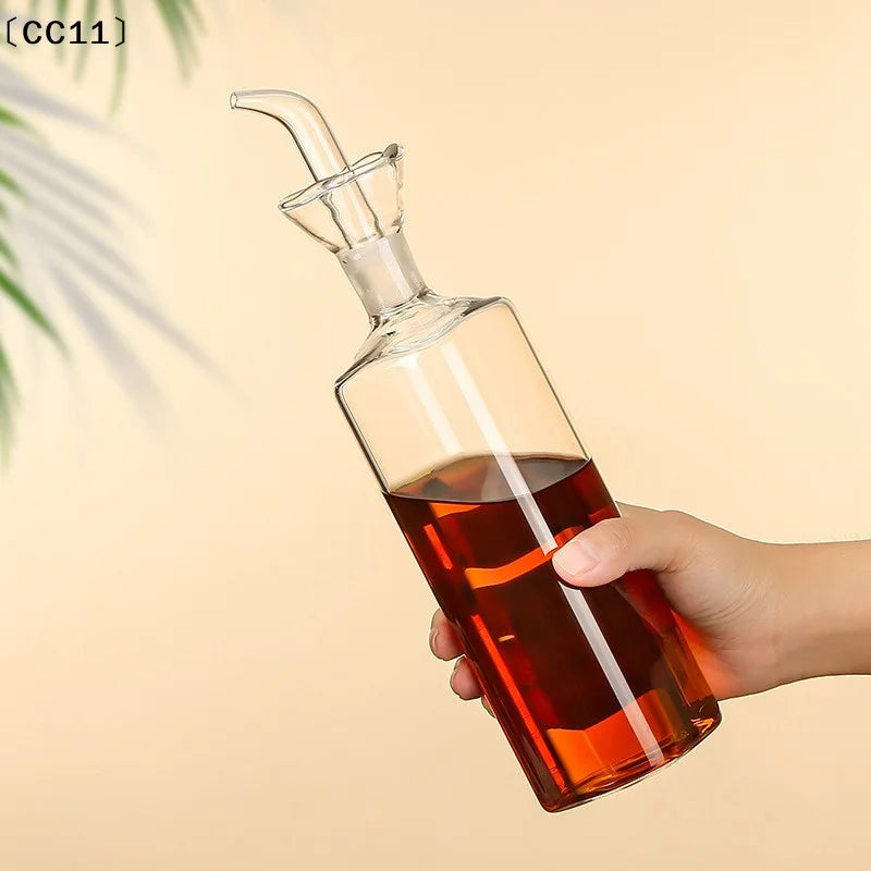 Borosilicate Glass Oil Pot Household Leak-proof Vinegar Pots Kitchen Qme