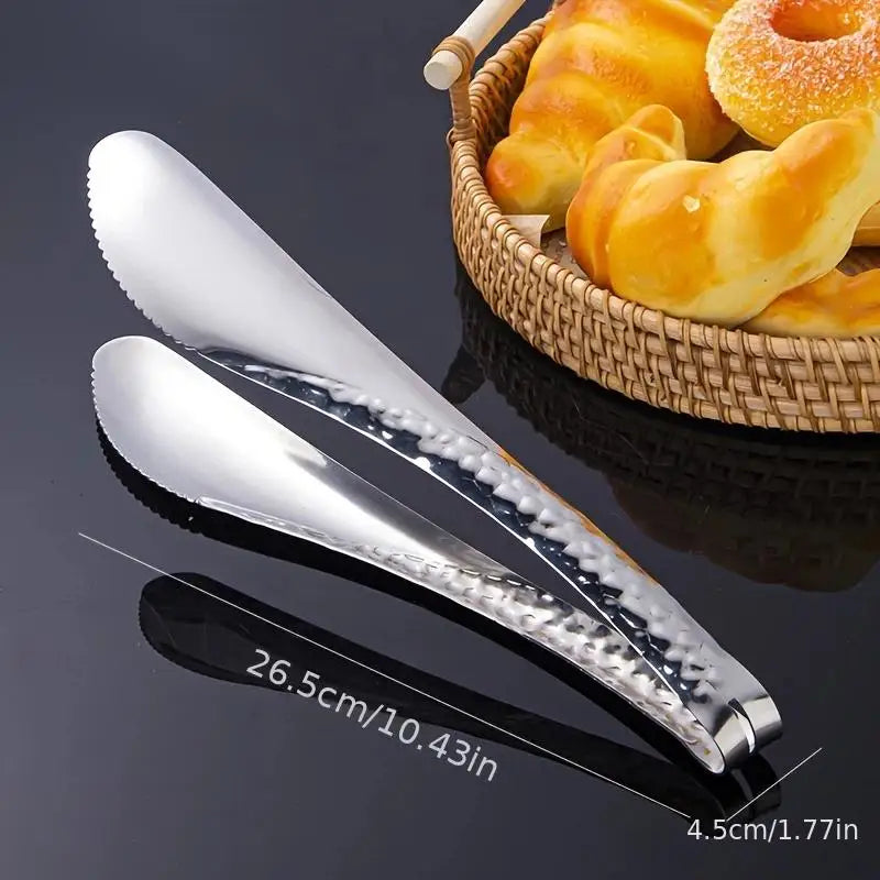 Salad Pasta Grill Pastry Noodles Fruit Bread Clip Bake Tool Stainless Qme Silver