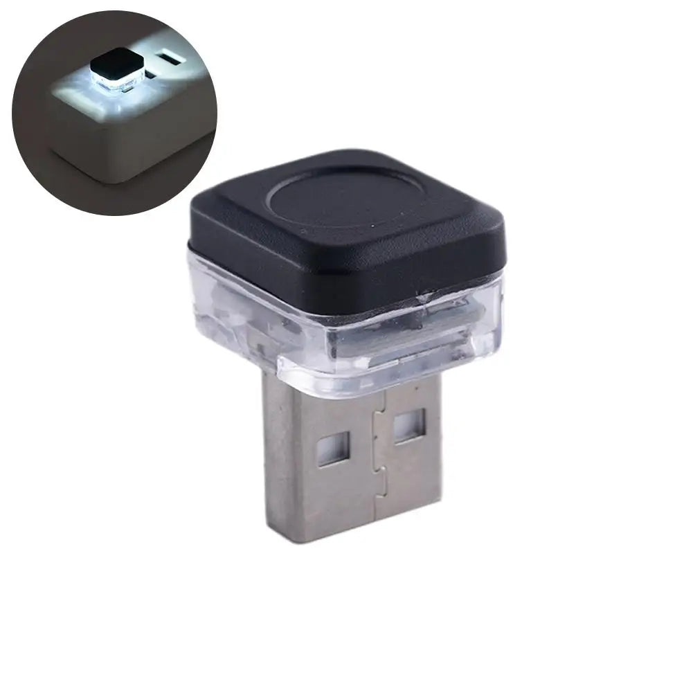 New Universal USB Car Interior Ambient Atmosphere Light LED Signal Lights Auto Reading Lamp Decorations Car Interior Accessories Qme A