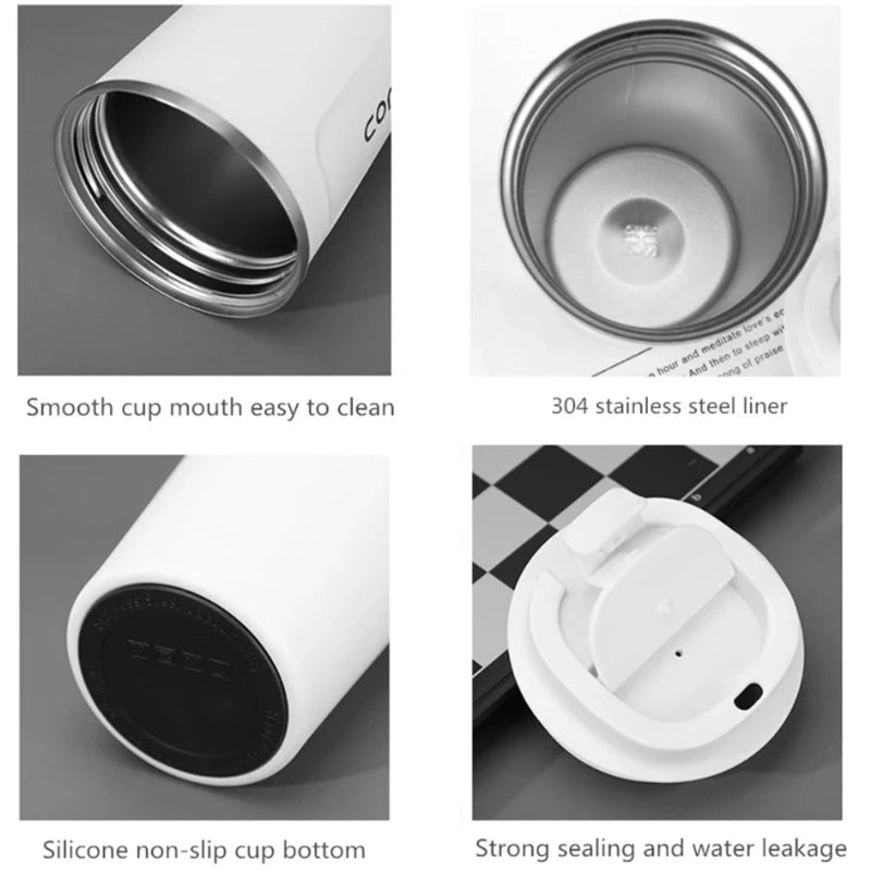 Mug Car Thermos 380 Leak Proof Travel Thermo Cup Tea Water Coffee Qme