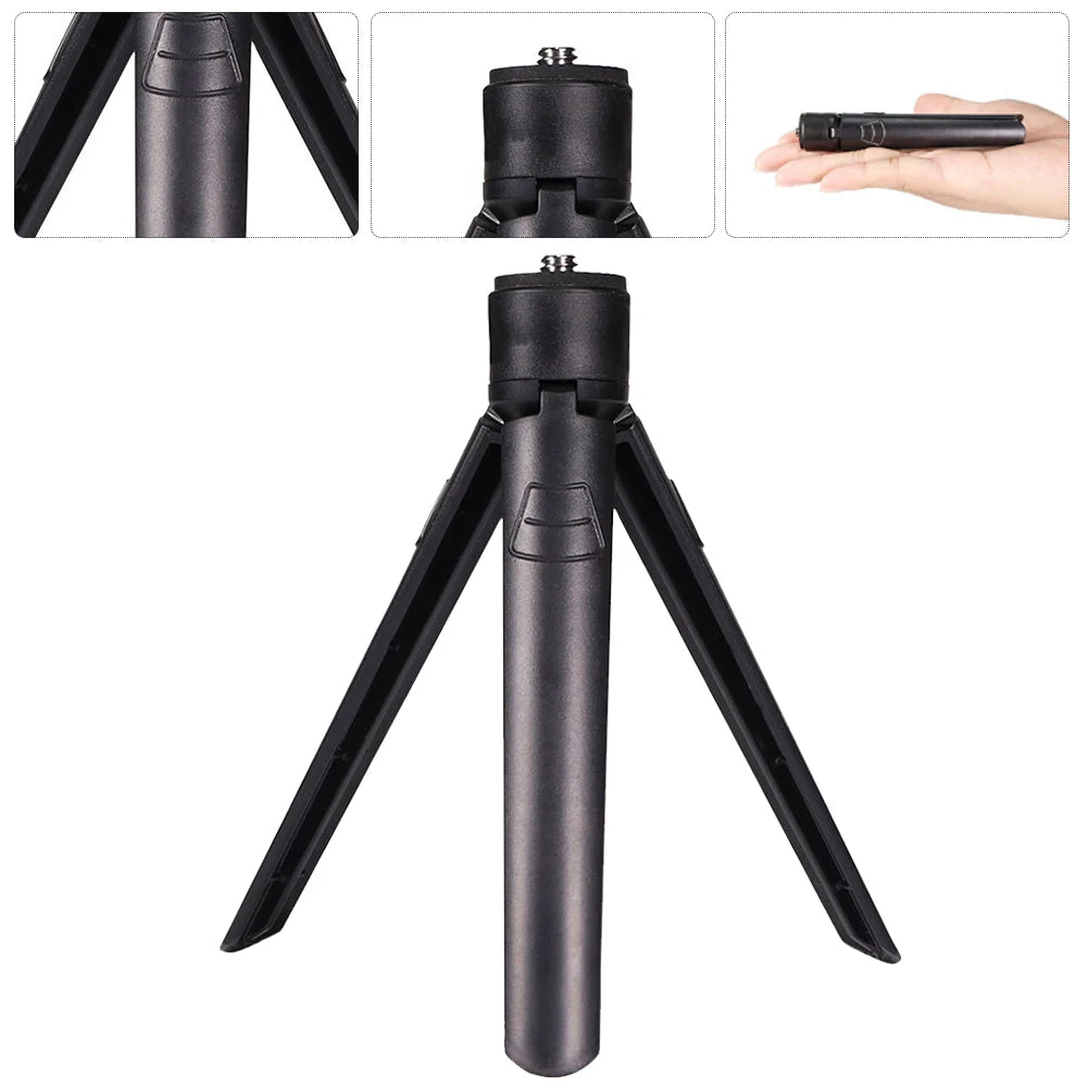 1/4 Screw Camping Lamp Bracket Lightweight Phone Tripod Holder Multi-Purpose Camping Light Tripod for Home Office Qme
