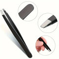 1/4pcs Professional Eyebrow Tweezers Makeup Tools Eyebrow Pinch Pliers Tweezer For Eyebrows Accessories Beauty Hair Clip Remover Qme Black 4 pcs