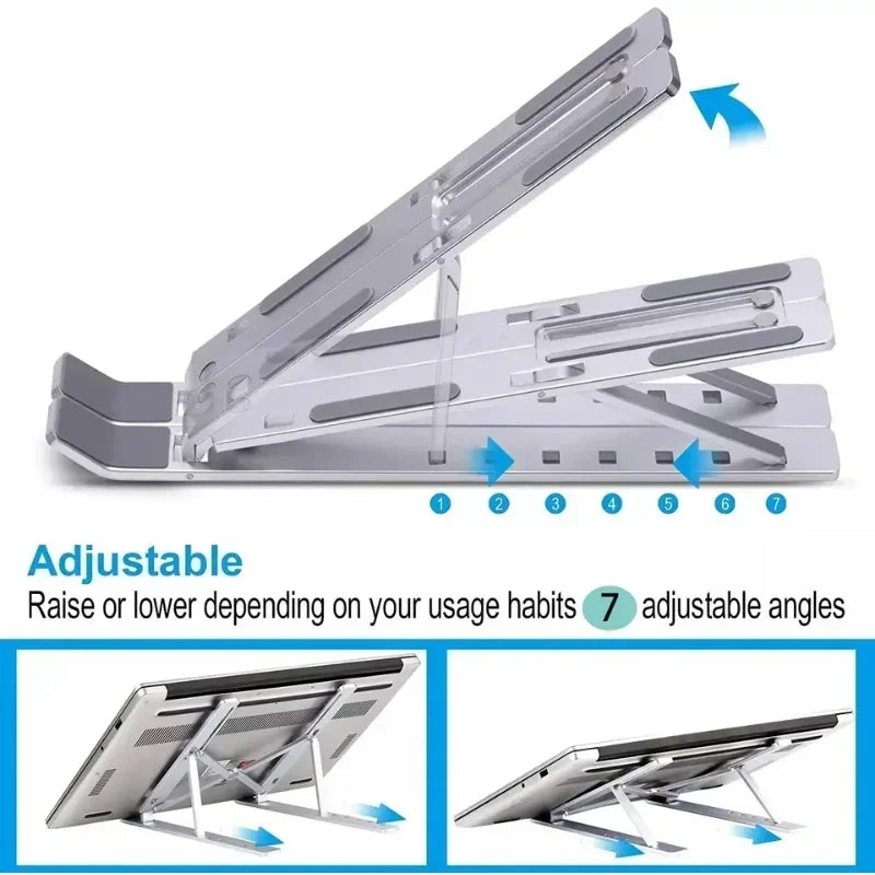 Portable Laptop Stand Notebook Stands Adjustable Ergonomic Laptop Support Base Holder for Computer Accessories Bracket Qme