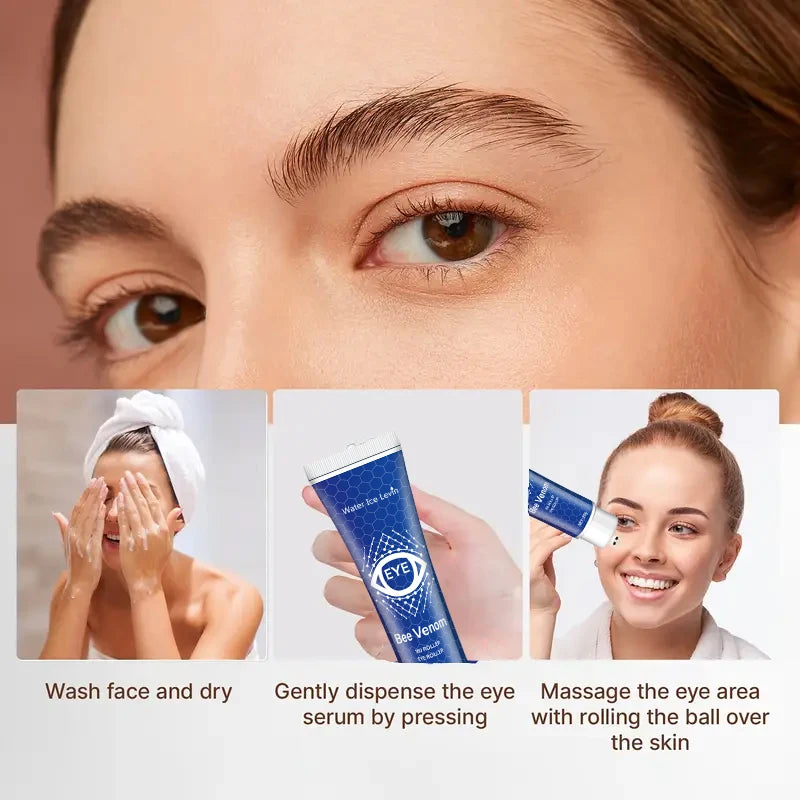 20g Poison Bee Eye Cream, Lightweight and Gentle Texture, Easy to Absorb, Moisturizes the Skin, Miracle Eye Cream, Hydrating and Nourishing, Absorbs Quickly and Is Non-Greasy Qme