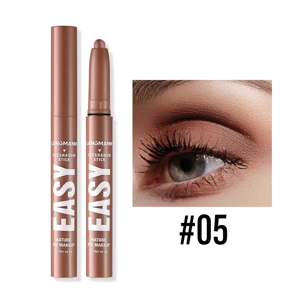 Smoke Rose Eyeshadow Pencil Glitter High-gloss Silkworm Liner Pen Highlighter Bronze Shimmer Matte Eye Shadow Stick Makeup Qme 05
