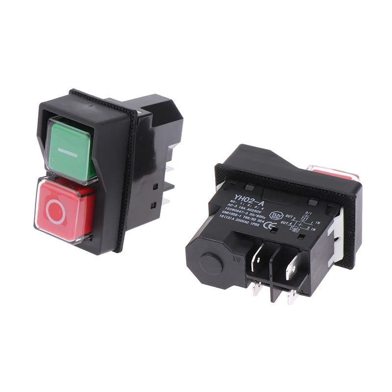 Electromagnetic Push Button Switches Starter Machine Tool Equipment Waterproof Switch Safety Security IP55 KLD28A Qme