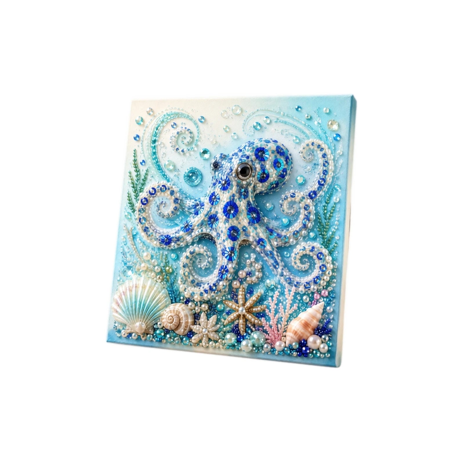 New Ocean-themed Pearl Painting DIY Kit with Step-by-Step Instructions Handmade Craft Set for Beginners Creative Home Decor Qme A One Size