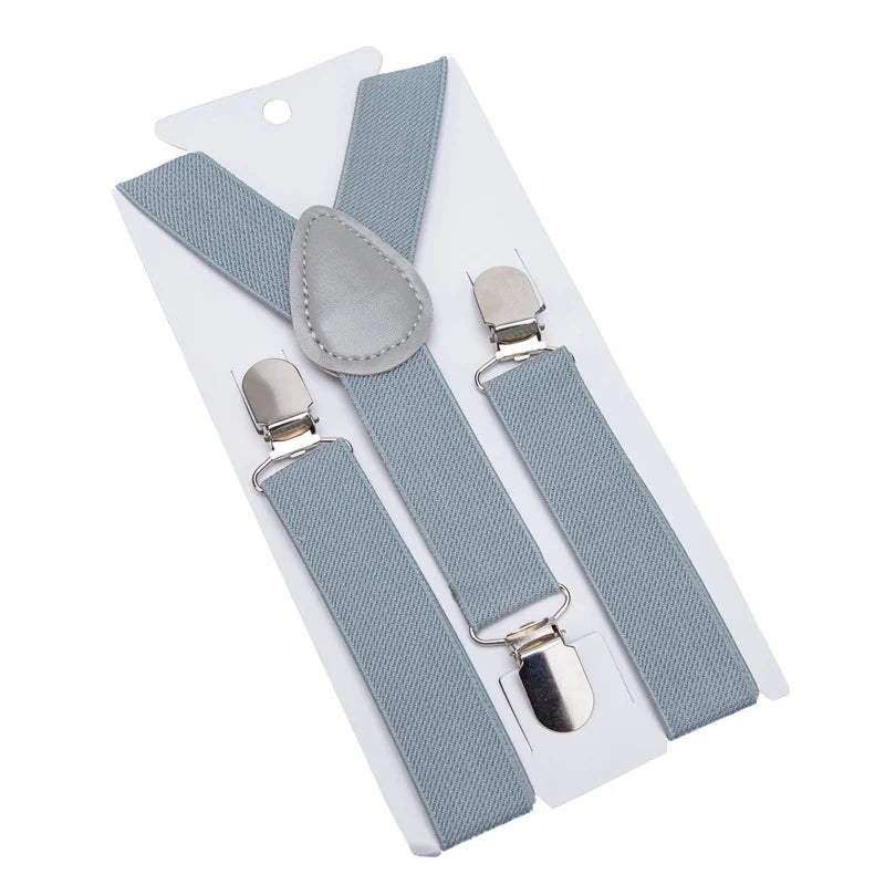 Kids Suspenders Soild Fashion Children Boys Braces Girls Adjustable Suspenders Kid Designer Belts Baby Wedding Accessories Qme GRAY China Mainland