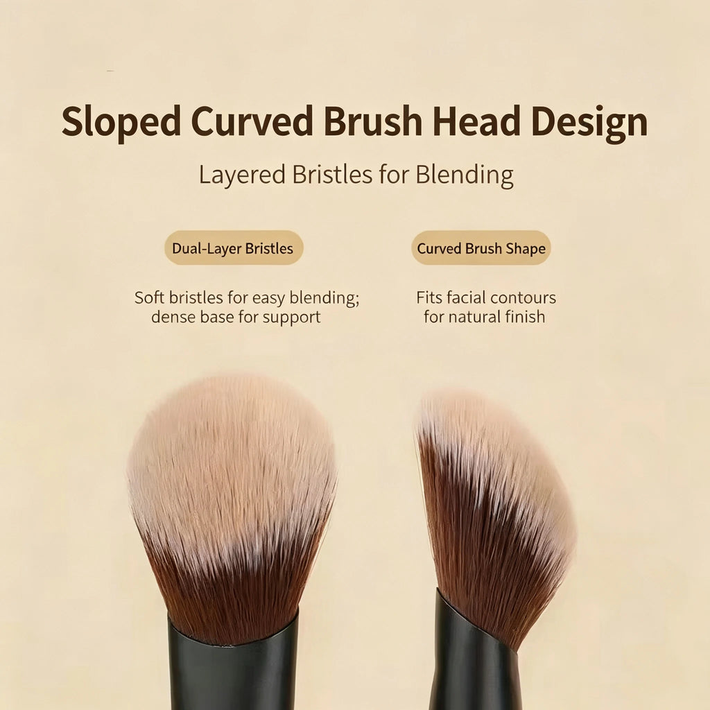 Slope Powder Blusher Brush Soft Beginner Soft-bristled Highlight Qme