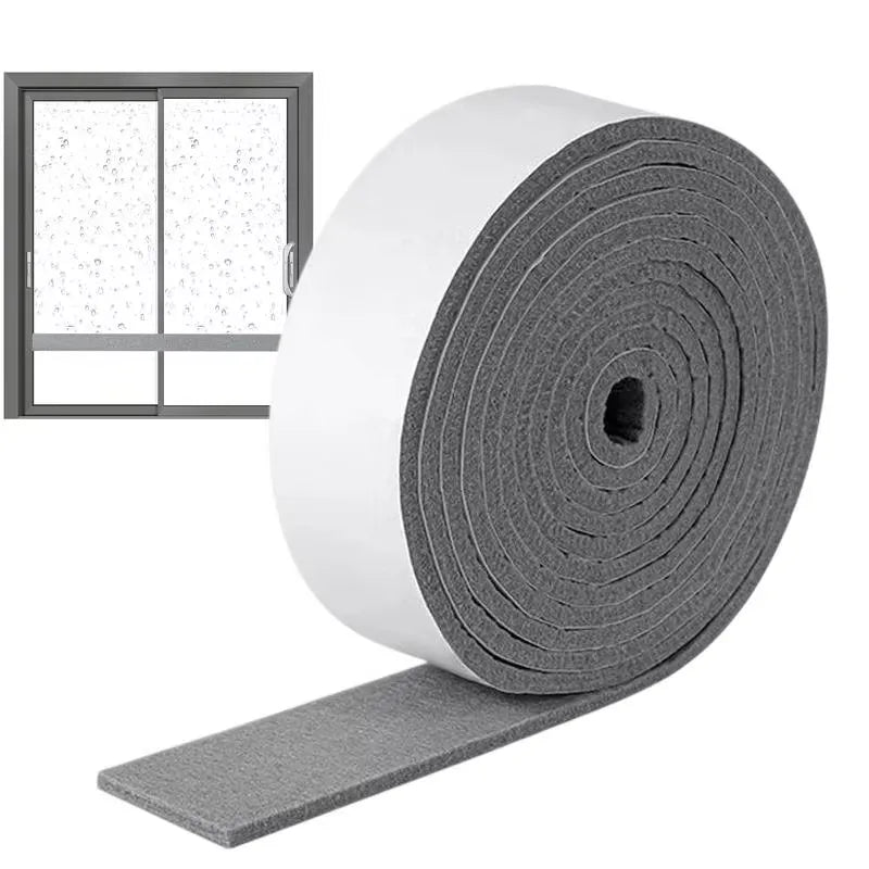 1 roll Window Anti-condensation Strips Glass Water Absorb Sticker Window Condensation Absorbent Strips Moisture Absorbers Qme