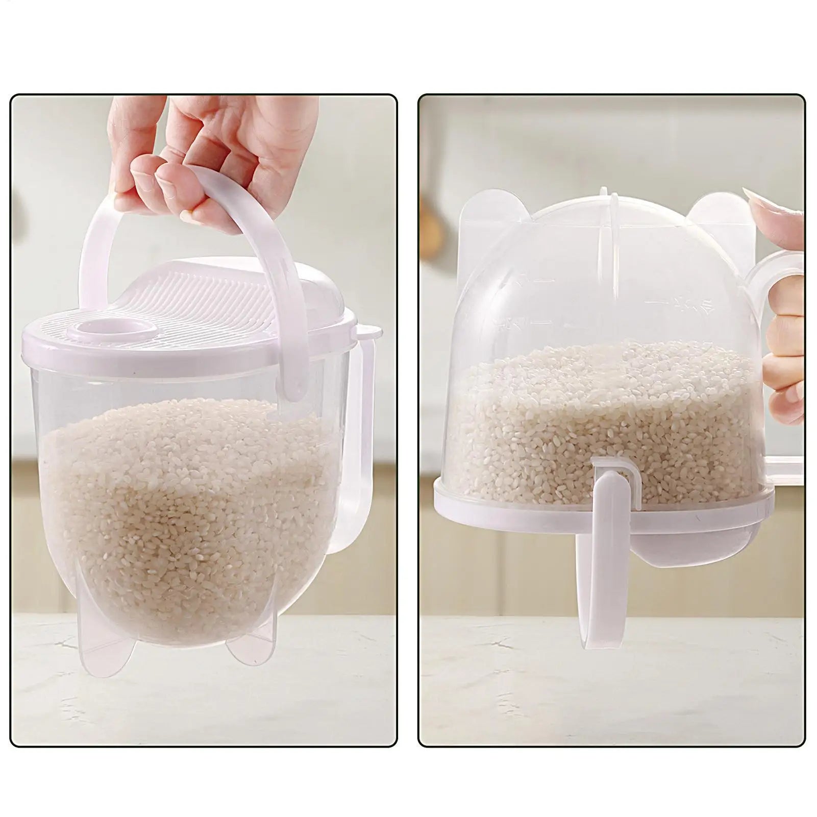 Rice Washer Kitchen Colanders Strainer Bowl Lid Household Vegetable Qme