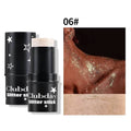 Purple Glitter Sequin Stick Multifunctional Face Lip Hair Body Sequins Eyeshadow Gel Music Festival Stage Makeup Decoration Tool Qme 06