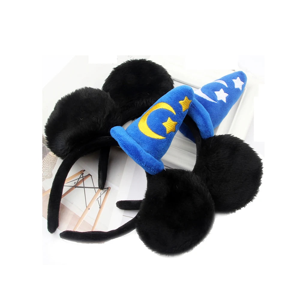 Mickey Mouse Plush Magic House Fashion Headwear Cosplay Decoration Christmas Party Cloth Hair Band Adult/Children Qme