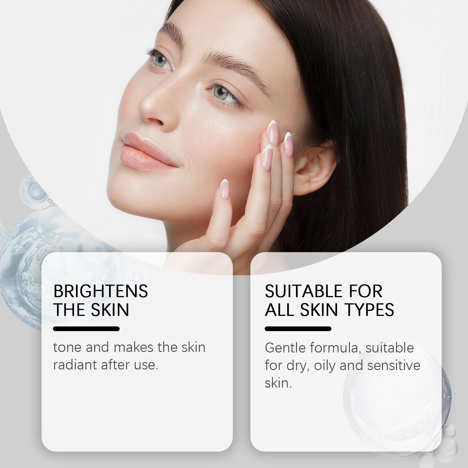 Exfoliating Facial Serum Cleansing Pores Remove Dead Skin Purify Oil Control Smoothing Brightening Moisturizing Black Rice Ampou Qme