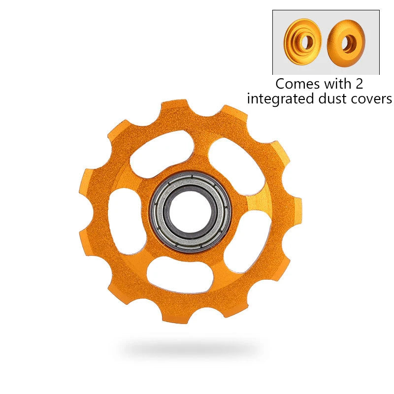 11T Bicycle Rear Derailleur Wheel Ceramic Bearing Pulley AL7075 Road Qme golden
