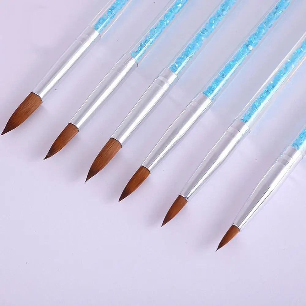 Nail Art Brush Acrylic UV Gel Glitter Drawing Painting Brushes Qme