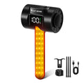 Intelligent Sensing Navigation Bike Tail Light for Night Riding with Long Endurance Battery and Dual Mounting Brackets Qme Red