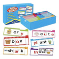 Reading Flip Book Read and Rhyme Flip Books Word Family Flip Books Flash Cards ABC Vocabulary Cards Montessori Educational Qme Blue