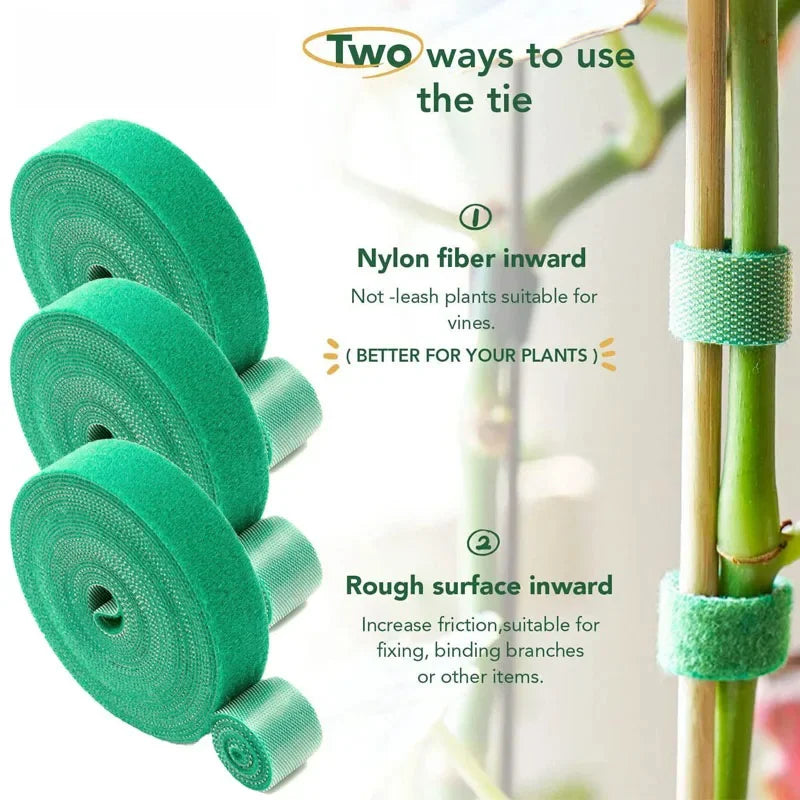 Self Adhesive Garden Tape Support For Plants Growing Climbing Reusable Plant Support Nylon Cable Tie Fastener Garden Accsesories Qme