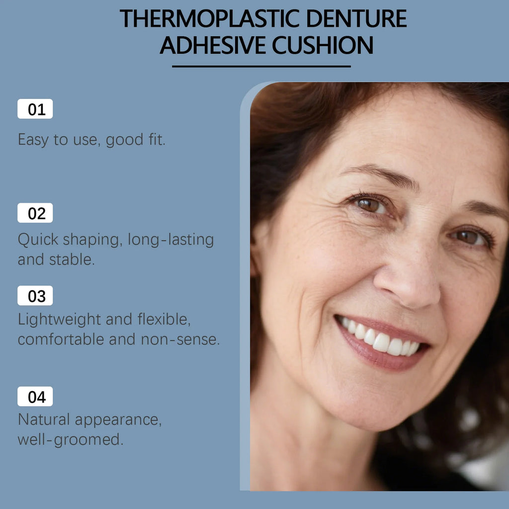 Soft Silicone Dentures Thermoplastic Denture Adhesive Cream Cover Qme