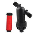 Drip Irrigation Disc Filter 120 Mesh 130 Micron Inline Water Filter for Garden Agriculture Lawn Watering System Qme black