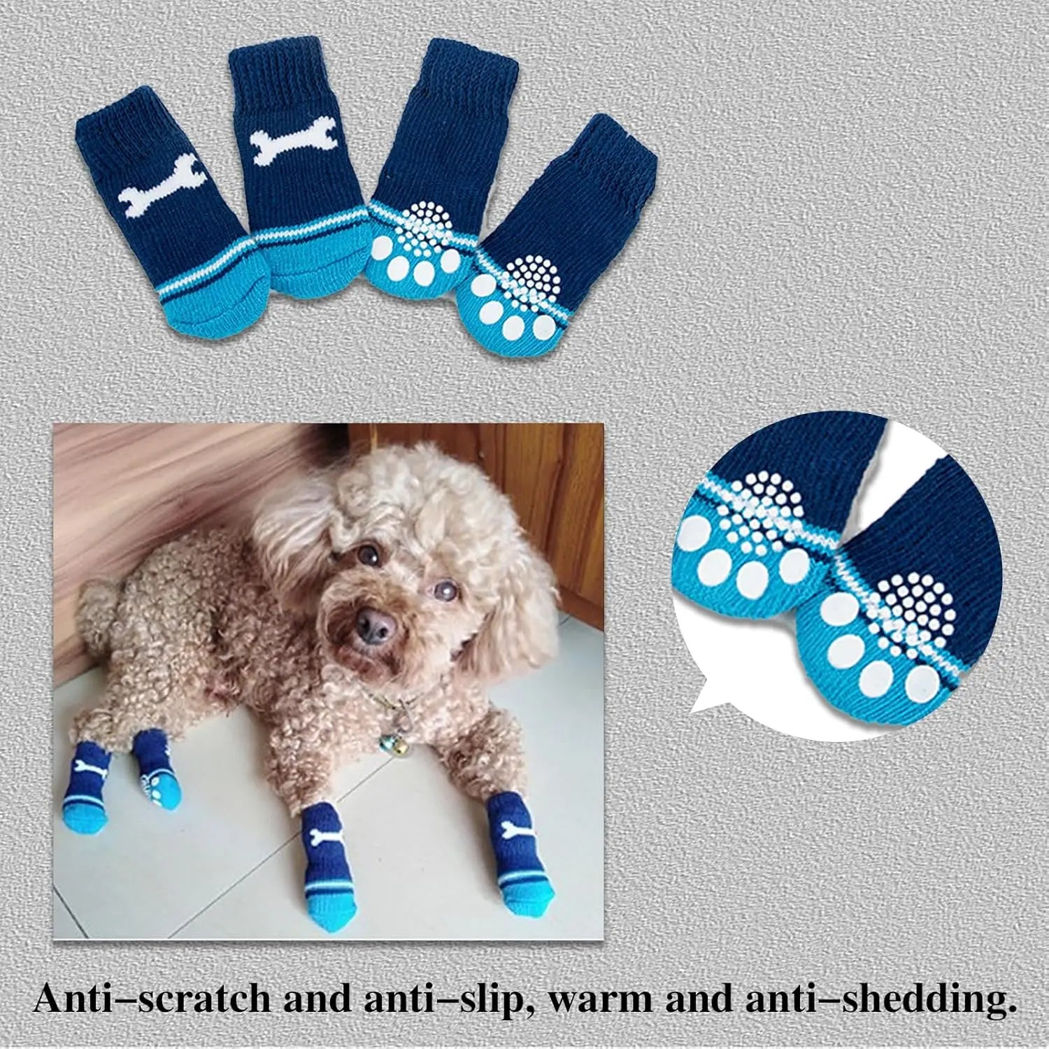 Suitable for ultra small dogs and cats, anti slip indoor pet paw protection, indoor hardwood floor wearing, multiple styles Qme