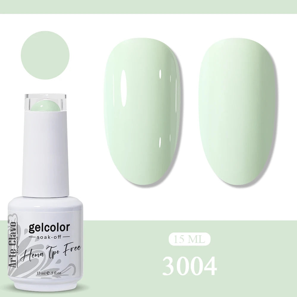Arte Clavo Glitter Gel Nail Polish HEMA TPO Sliver Champagne