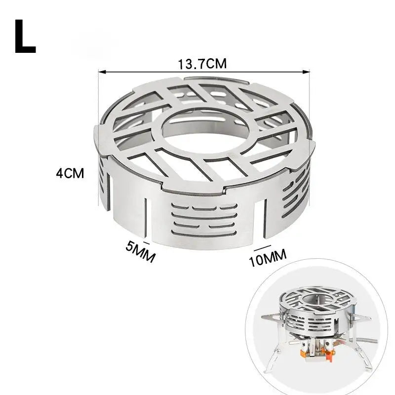 Portable Camping Stove Windproof Ring Outdoor Windshield Qme L