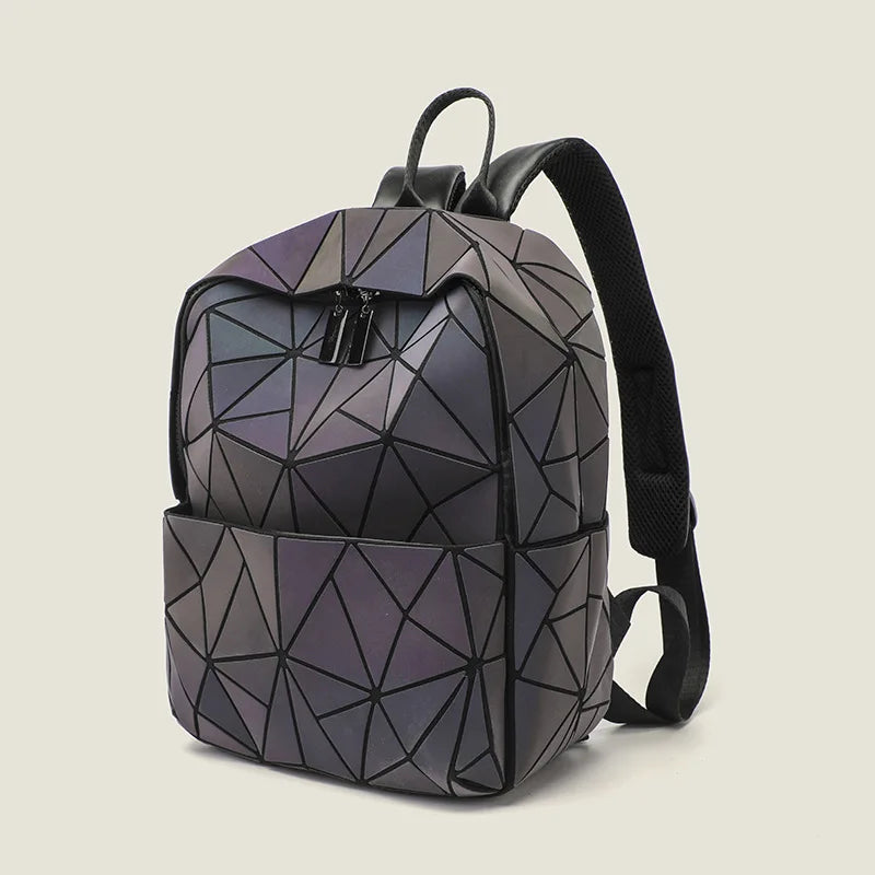 2026 Premium Geometric Diamond Glow-in-the-dark Backpack Spacious Qme